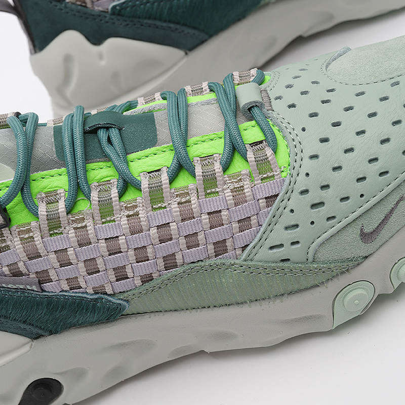  зеленые кроссовки Nike React Sertu CT3442-300 - цена, описание, фото 3